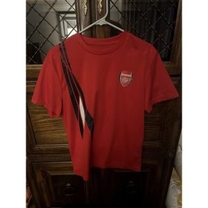 Arsenal Shirt Adult Medium Red White Black Soccer Jersey Futbol Football Mens